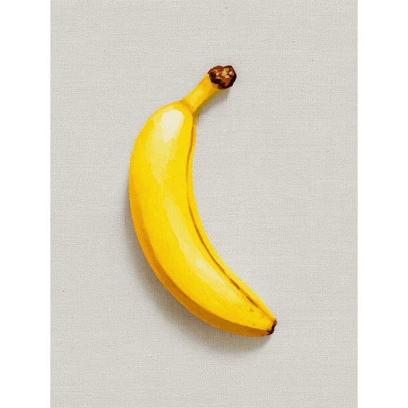 Qisvanset Yellow Banana Canvas Wall Art 15.75x11.81 INCHES