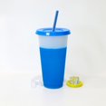 thumbnail image 1 of CHUANK Color Changing Cups Tumblers with Lids & Straws - 12oz Reusable Plastic Kids Drinking Cups Bulk Party Sippy Cups Cold Water Cup Set for Childrens Extra Savings, 1 of 6