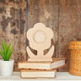thumbnail image 3 of Miangastore 5PCS Flower Shape Photo Frame Wooden Picture Holder Self Painting Homemade Frame for DIY Decor (Wood Color), 3 of 8