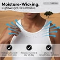thumbnail image 6 of BROOKLYN VERTICAL Mens 6-Pack Tank Tops | Moisture-Wicking Ribbed Lightweight Undershirts, 6 of 6