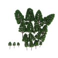 thumbnail image 1 of kusrkot 24Pcs Modèle Arbres Mini Paysage Arbres Sable Table Chemins de Fer Mise en Page Décoration, 1 of 8
