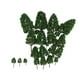 thumbnail image 1 of 24 Unidades Árboles Modelo de Paisaje Ferroviario Hechos de Plástico para Decoración Casa de Muñeca Yotijar Árboles de paisaje de diseño, 1 of 8