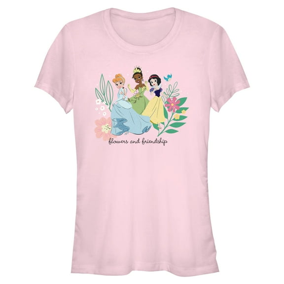 Juniors Snow White and the Seven Dwarfs Flowers and Friendships T Shirt