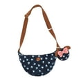 thumbnail image 1 of Minnie Mouse Denim Purse with Detachable Coin Pouch, 1 of 7