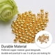 thumbnail image 4 of Cateissary 100 piezas de cuentas de bola redondas con agujeros, cuentas espaciadoras de cobre dorado DIY, suministros de joyería hechos a mano, Artesanía 3mm, 4 of 6