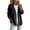 Black #031, variant on Womens Classic Button Front Breathable Stretch Denim Jacket Relaxed Fit Lightweight Casual Long Sleeve Cardigan Coat, XL