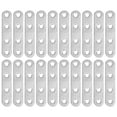 thumbnail image 1 of 20 Pcs 77mm Support Droit en Acier Inoxydable Support Droit en Métal (Argent), 1 of 8