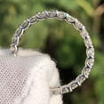 thumbnail image 5 of 1 1/2 Carat Ct VS Lab Grown Diamond Eternity U Band Wedding Ring Genuine Real Round Created in 14K White Gold for Women and Men Golds, 5 of 5