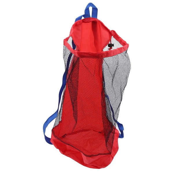 2 uds bolsa de red de almacenamiento de juguetes de playa mochila de playa para niños bolsa de malla bolsa de playa de malla de juguete bolsa de playa para piscina bolsas de transporte mochila de jug