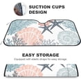 thumbnail image 3 of GZHJMY Car Front Windshield Sunshade UV Heat Protection, Foldable Auto Windshield Sun Visor for Sedan SUV Seamless Yellow Pear, Car Sunscreen Blocks UV Rays Heat 51x27.5inch Keep Vehicle Cool, 3 of 5