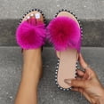 thumbnail image 2 of Juebong Sandals clearance Women's Slide Sandals Open Toe Slip-on Beach Breathable Flat Sandals Casual Slippers Sandals Summer Cute Dressy Beach Slip on Sandals Platform Sandals, 2 of 5
