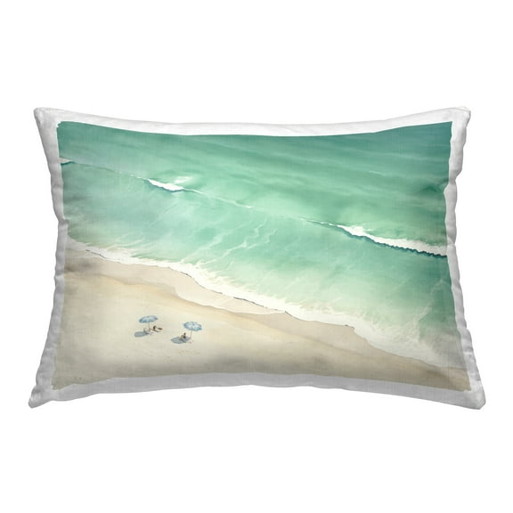 Stupell Industries Summer Shore Beachgoers Decorative Printed Throw Pillow Design by Arlington Prints.