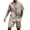Khaki, variant on Mens Short Sets 2 Piece Outfits Summer Soft Breathable Button Down Shirt With Shorts Lightweight Daily Wear Beach Vacation Set Black L