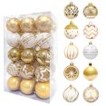 thumbnail image 5 of Dserfhy 30 Pcs Christmas Balls Ornaments 2.4 Inch Small Shatterproof Plastic Balls Christmas Tree Hanging Decoration for Holiday Wreath Party Tree Decor, 5 of 8