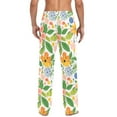 thumbnail image 4 of FORMRS Mens Pajama Pants with Pockets Sleepwear Lounge Bottoms Sizes S-2XL, Retro Pink Floral, 4 of 7