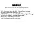 thumbnail image 2 of CMX Front Rear Disc Brake Rotors Kit for Car Chrysler Crossfire Mercedes-Benz SLK280 SLK320 SLK300 K8-101276, 2 of 8