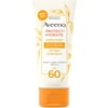 Aveeno Protect + Hydrate Moisturizing Body Sunscreen Lotion with Broad Spectrum SPF 60 & Prebiotic Oat, 1 fl. oz 1 ea (Pack of 6)