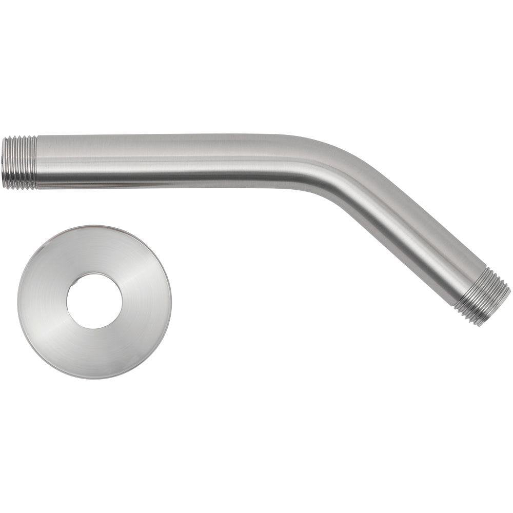 Glacier Bay 8 Inch Brushed Nickel Shower Arm and Flange 813 561