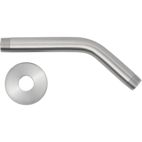 8 In. Shower Arm And Flange In Brushed Nickel