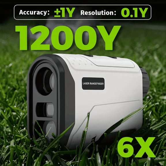 BOAYAL Laser Golf Rangefinder 1200 Yards 6X Magnification with Slope Flag Lock Vibration 750mAh Laser Range Finder for Golfing Hunting