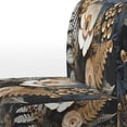 thumbnail image 4 of Designart "Ferns Copper gracefulness I" Gold Ferns Upholstered Accent Chair - Modern Arm Chair For Bedroom, 4 of 5