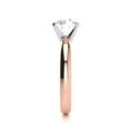 thumbnail image 3 of SuperJeweler 2 Carat Moissanite Solitaire Engagement Ring in 14 Karat Rose Gold for Women, 3 of 5
