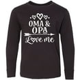 thumbnail image 3 of Inktastic My Oma Opa Love Me Grandchild Gift Long Sleeve Youth T-Shirt, 3 of 5