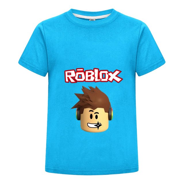 Camiseta Gamer de Roblox para Niño , Playera Infantil de Algodón con Estilo Casual, Ropa de Verano para Regalar