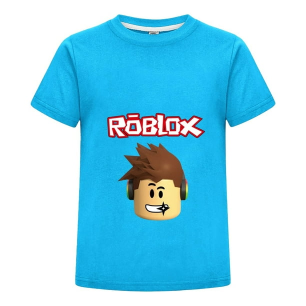Camiseta Gamer de Roblox para Niño , Playera Infantil de Algodón con Estilo Casual, Ropa de Verano para Regalar
