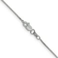 thumbnail image 3 of 14K White Gold Box Chain Styles Necklace 18 inch .7 mm with Lobster Clasp 0.7, 3 of 4