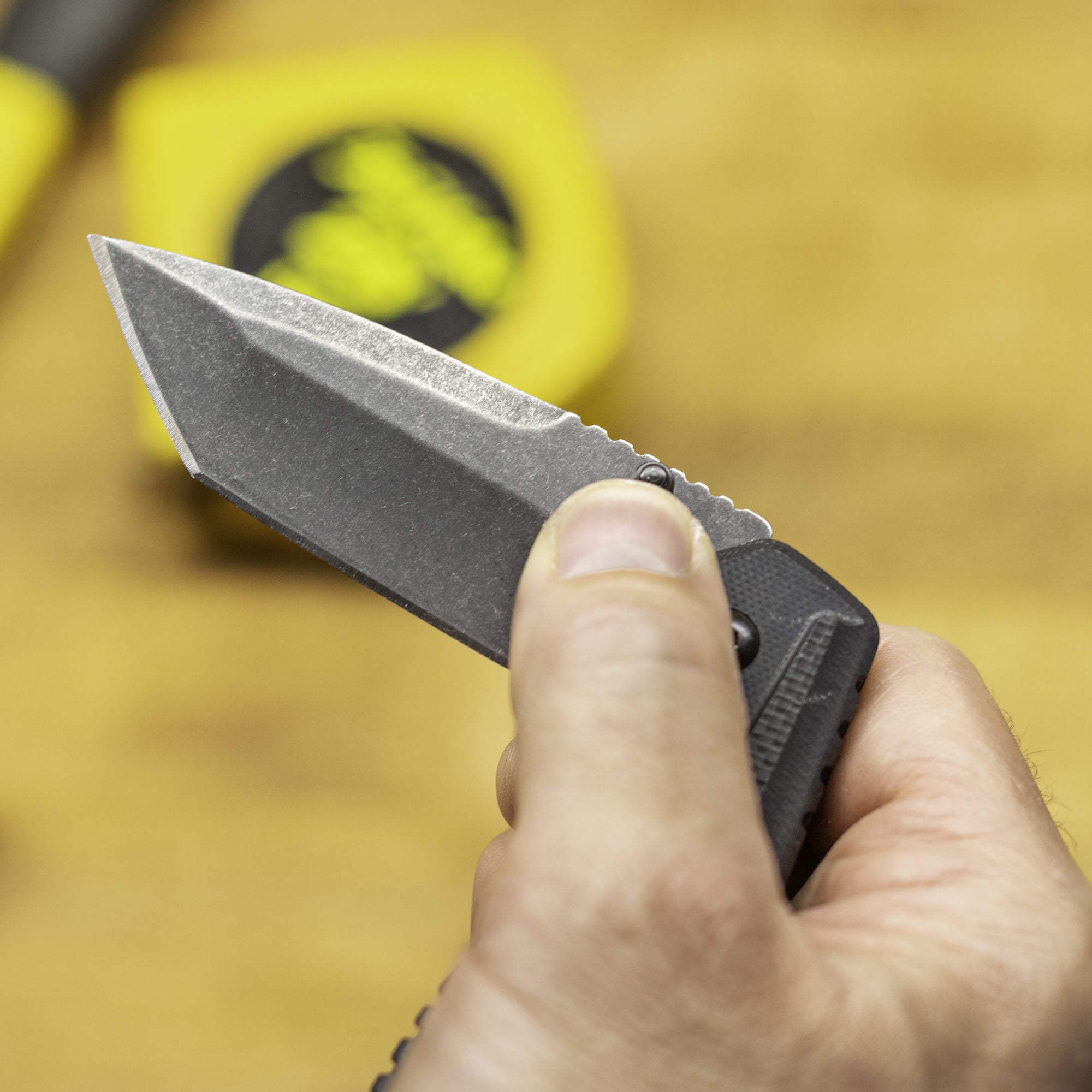 SMITH'S EDGEWORK-SITE 51242 AMERICAN TANTO FOLDING KNIFE BLACK