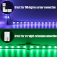 12 Pieces LED Strip Connector Full Kit, Gapless Solderless Adapter
