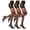 Black, variant on Women's Sheer Tights - 20D Control Top Pantyhose with Reinforced Toes, 3 Pairs, Black, M