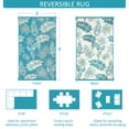 thumbnail image 2 of Aonewoe Outdoor Plastic Straw Rug 6x9 Waterproof Patio Rug Reversible Indoor Outdoor Rugs Outside Carpet for RV, Picnic, Backyard, Deck, Balcony, Porch, Beach, Blue & White, 2 of 9