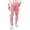 Red, variant on Men's Loose Casual Waist Striped Linen Trousers Clothes