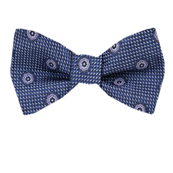 Men's Blue Silk Self Tie Bowtie Tie Yourself Bow Ties