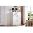 thumbnail image 5 of Farmhouse 5 Drawer Dresser for Bedroom, Tall Chest of Drawers, Chest of Drawers Organizer Storage,Wood Rustic Bedroom Dresser for Closet, Living Room, Hallway, White., 5 of 6