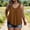 Brown, variant on Wovilon Women's Plus Size V Neck Sleeveless Tank Top with Pleated Front, Loose Fit Flowy Summer Camisole, Casual Solid Color Blouse for Daily Wear and Vacation