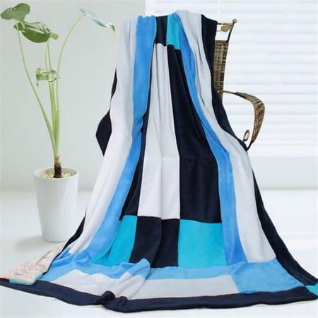 ONITIVA-BLK-045 Onitiva - Coming Spring Soft Coral Fleece Patchwork Throw Blanket