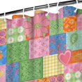 thumbnail image 3 of Pioneer Flower Floral Print Pattern Shower Curtain 36"x72", Bathroom Decorative Shower Curtain Set with 12 Hooks, Waterproof Washable, 3 of 6