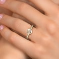 thumbnail image 4 of Gem Stone King 10K Yellow Gold Peach Morganite and Lab Grown Diamond Engagement Ring for Women | 1.90 Cttw | Round 8MM | Gemstone October Birthstone | Size 7, 4 of 6