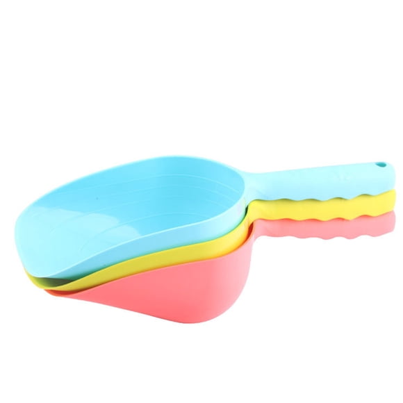 FESTFENDS Brightly Colored Plastic Cat Litter Scoop Handy Shovel For Pet Supplies For Cats And Dogs Random