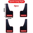 thumbnail image 1 of Universal Soft Rubber Mud Flaps for SUVs Trucks and Off Road Vehicles 2 or 4 Pcs, 1 of 9