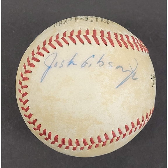 Josh Gibson Jr. Single Signed Negro League Baseball Beckett Certified