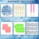 thumbnail image 3 of Llaveros Tondiamo con forma de copo de nieve con forma de diamante con forma de copo de nieve, 20 unidades, 3 of 6