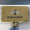 thumbnail image 3 of Evergreen Bee Our Guest Woven Back Indoor Outdoor Natural Coir Doormat 1'6"x2'6" Multicolored, 3 of 8