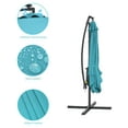 thumbnail image 5 of CHYVARY 8.2×8.2ft LED Outdoor Patio Offset Hanging Cantilever Umbrellas W/8 Ribs for Backyard,Poolside and Garden,Lake Blue, 5 of 7