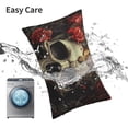 thumbnail image 6 of Sikiie Classical Rose Crown Skull Pillow Covers, Throw Pillow Case Cushion Covers,Cushion for Bedroom,Couch,Home-14"x20", 6 of 6