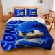 thumbnail image 4 of Juegos de cama tamaño king de Sonic The Hedgehog, sábanas con estampado de anime Harajuku, fundas de edredón para cosplay, fundas de almohada, funda de edredón para dormitorio, 4 of 5