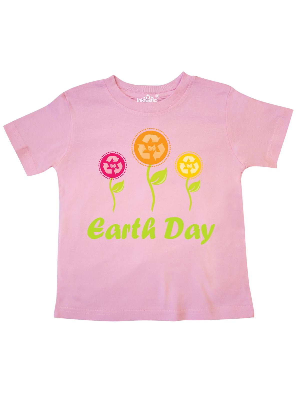 inktastic Earth Day Recycle Flowers Toddler T-Shirt